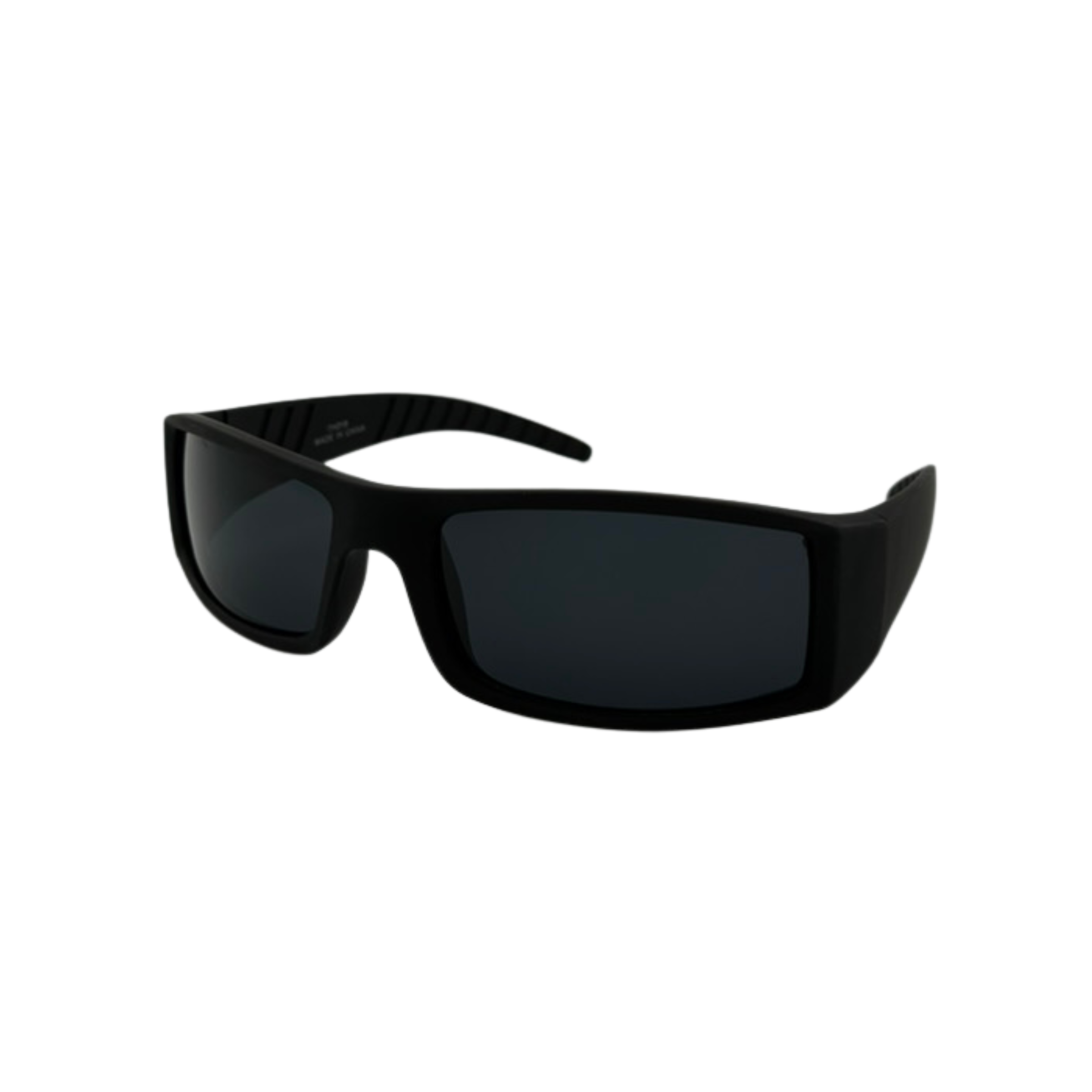Assorted sports sunglasses with smoke lens and black frame