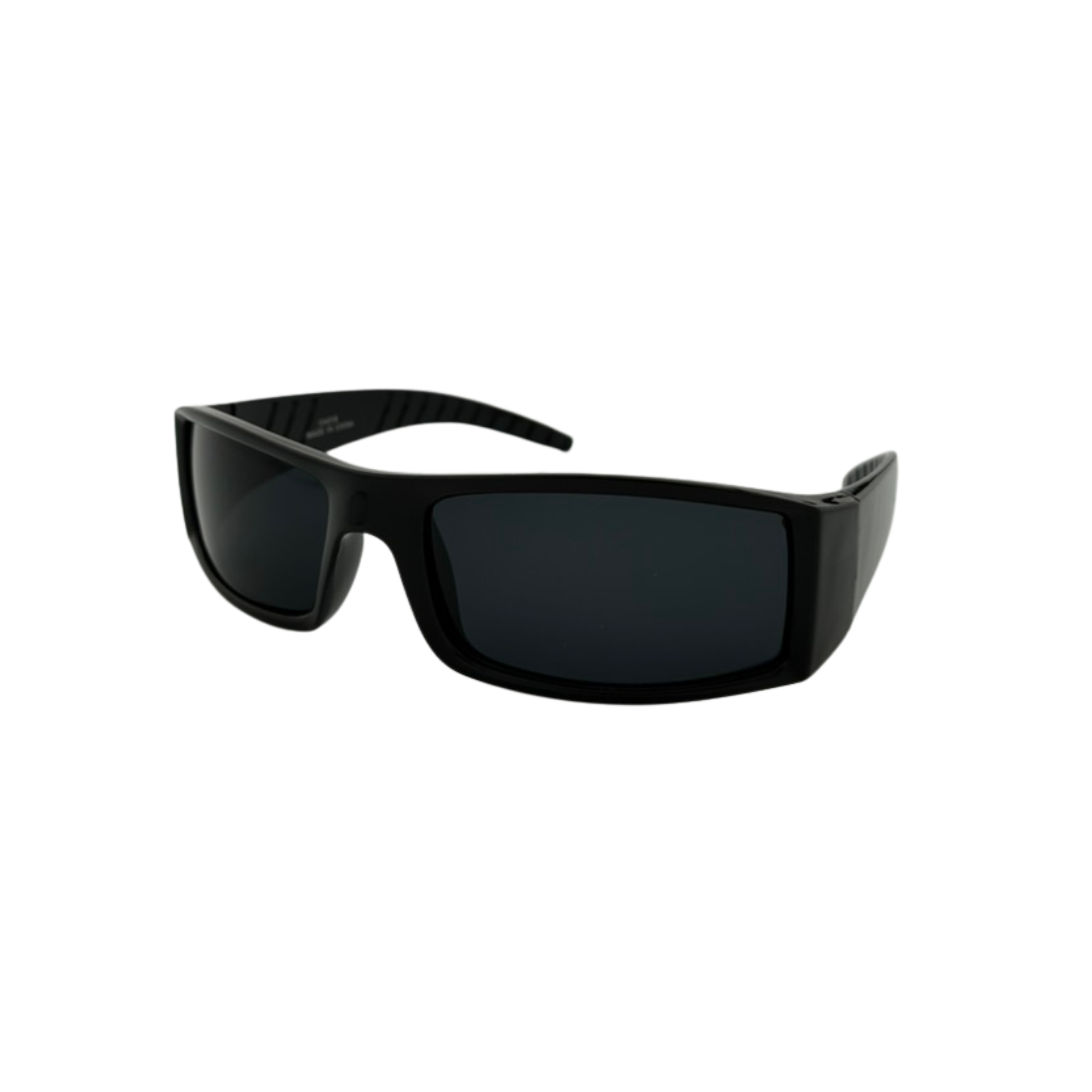 Assorted sports sunglasses with smoke lens and black frame