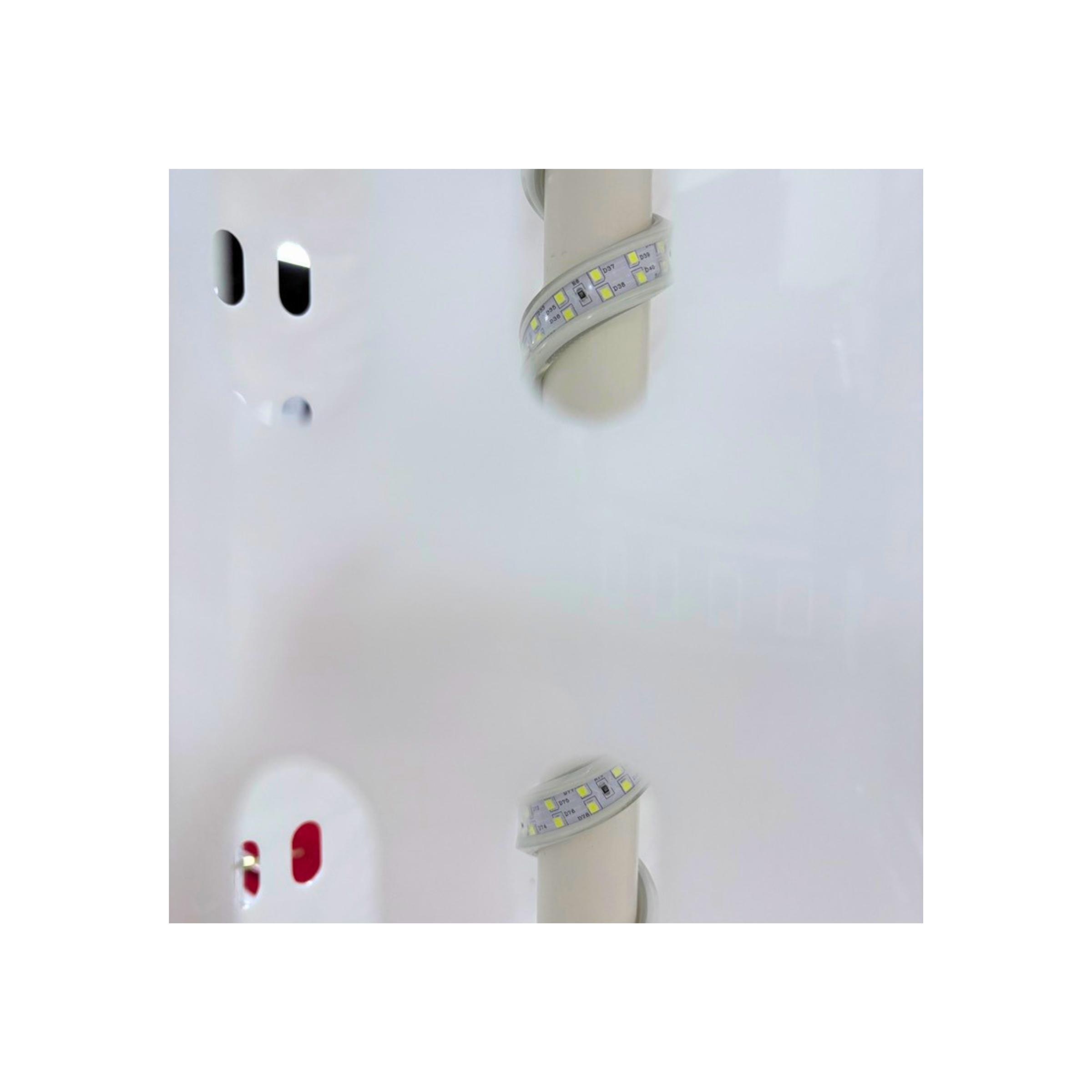 126 Slot Double-Sided Rotating Eyewear Display with LED Lights & Lockable Wheels