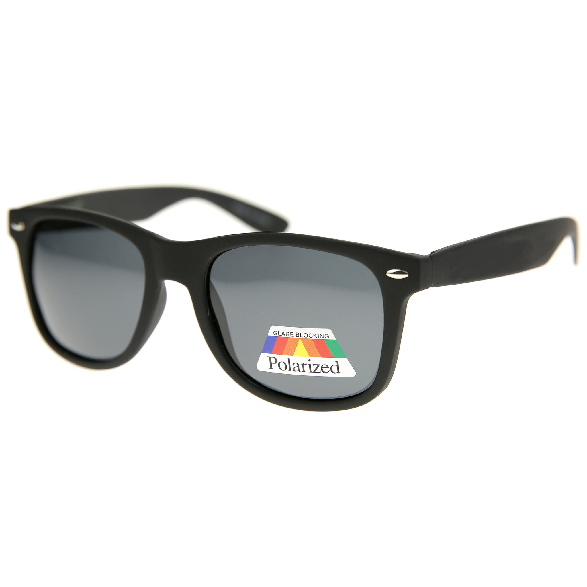 Polarized sunglasses with a sleek frame and advanced lenses, reducing glare and providing superior UV protection for clear vision and comfort.