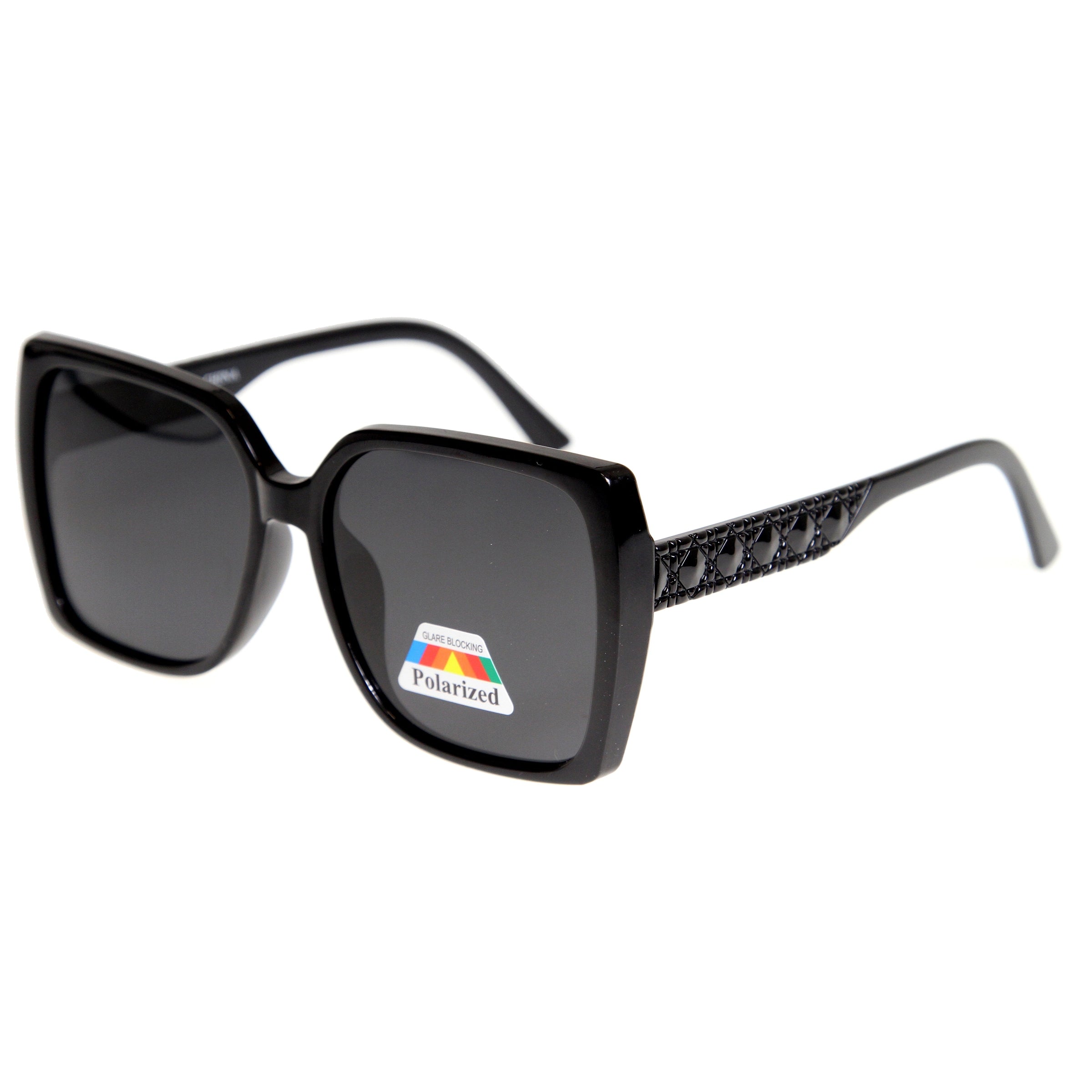 Polarized sunglasses with a sleek frame and advanced lenses, reducing glare and providing superior UV protection for clear vision and comfort.
