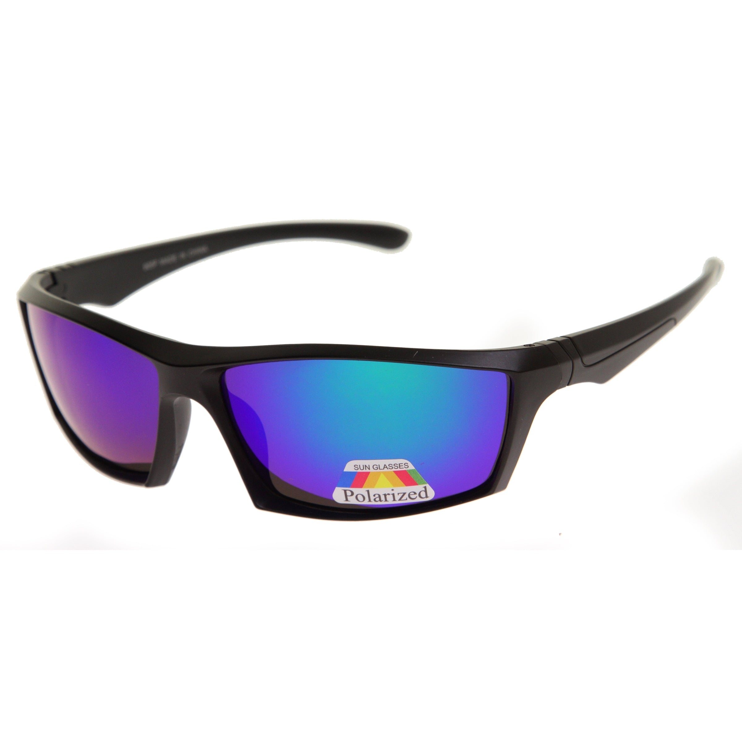 Polarized sunglasses with a sleek frame and advanced lenses, reducing glare and providing superior UV protection for clear vision and comfort.