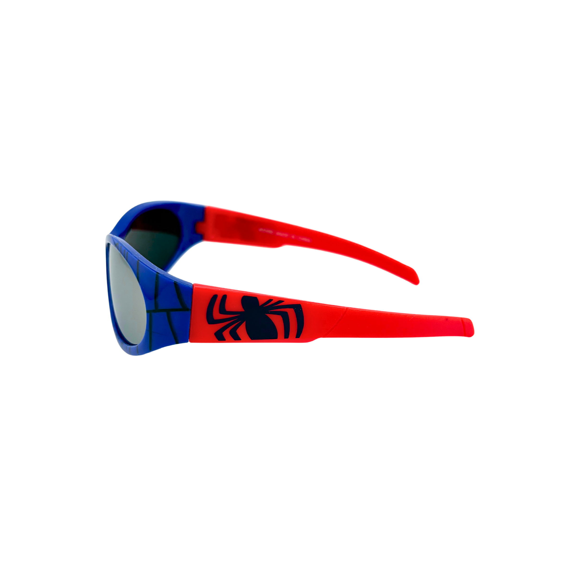 Children's sunglasses with Spider-Man design on a white background