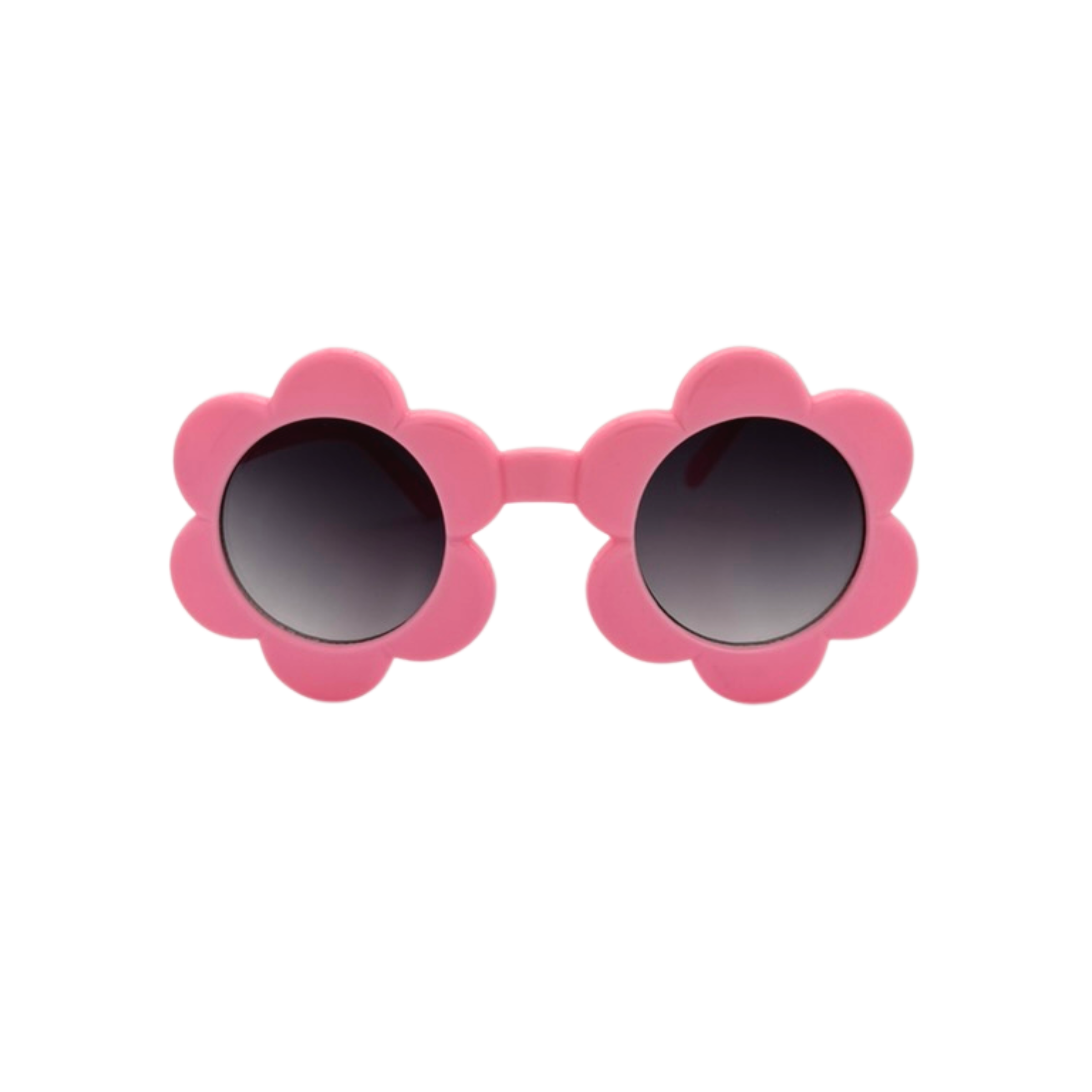 Assorted kids flower sunglasses with gradient smoke lenses 