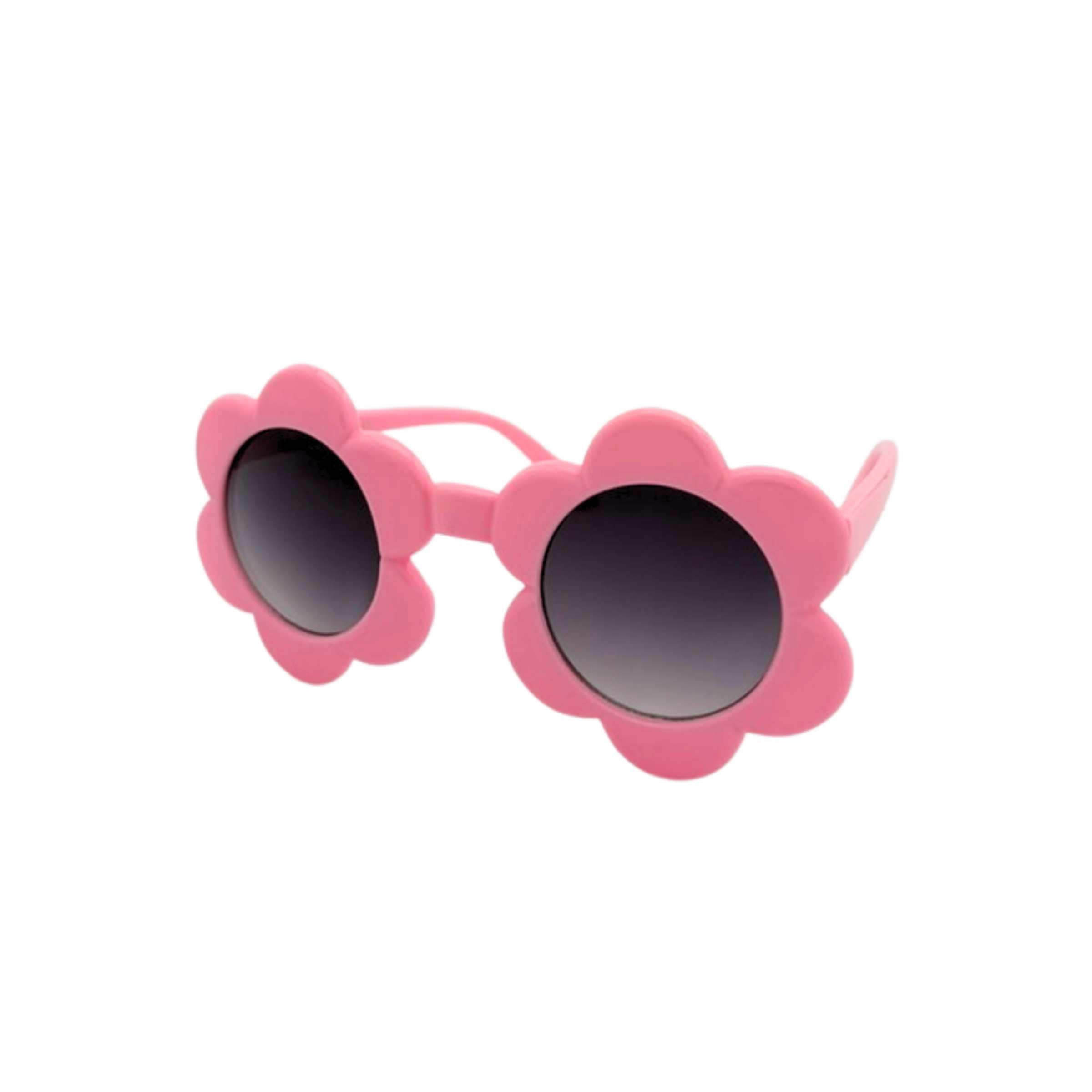 Assorted kids flower sunglasses with gradient smoke lenses 