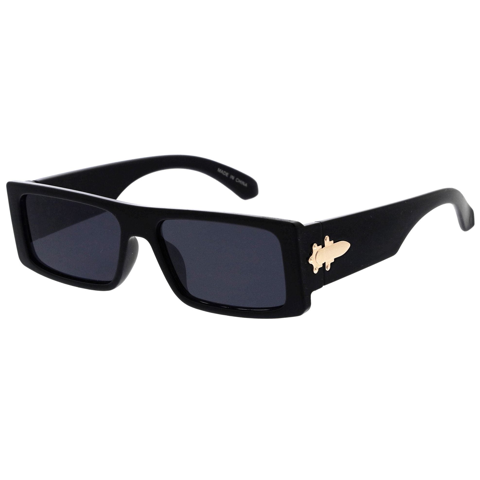 Plastic sunglasses for men with a clean design and comfortable fit.