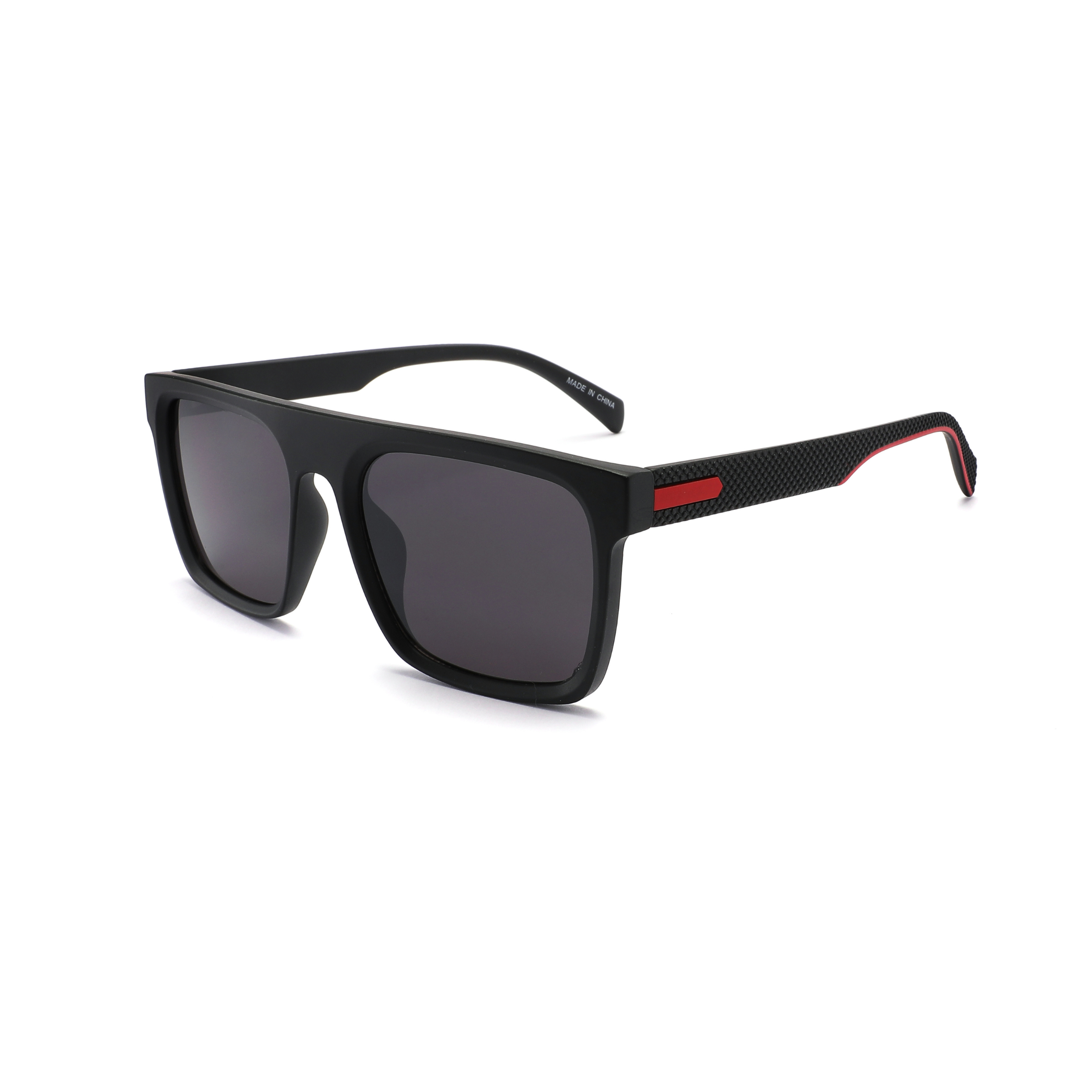Bold sunglasses with a textured design on arms