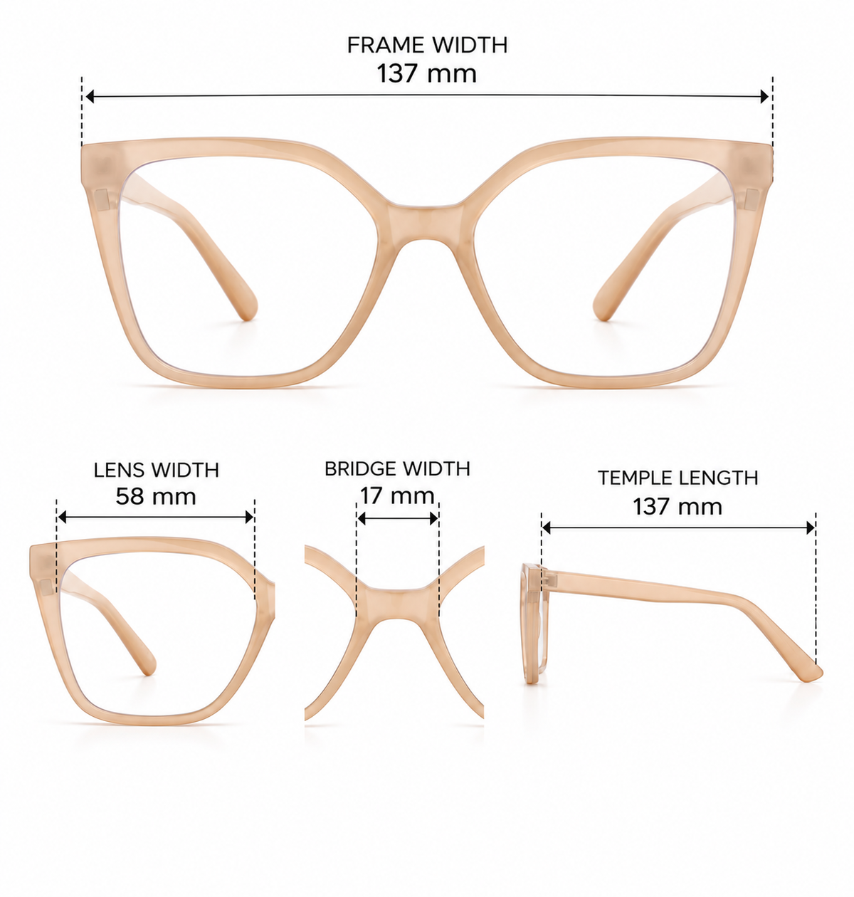 SA1275 (Set of 12) Blue Light Blocking Lens with Polarized Clip On