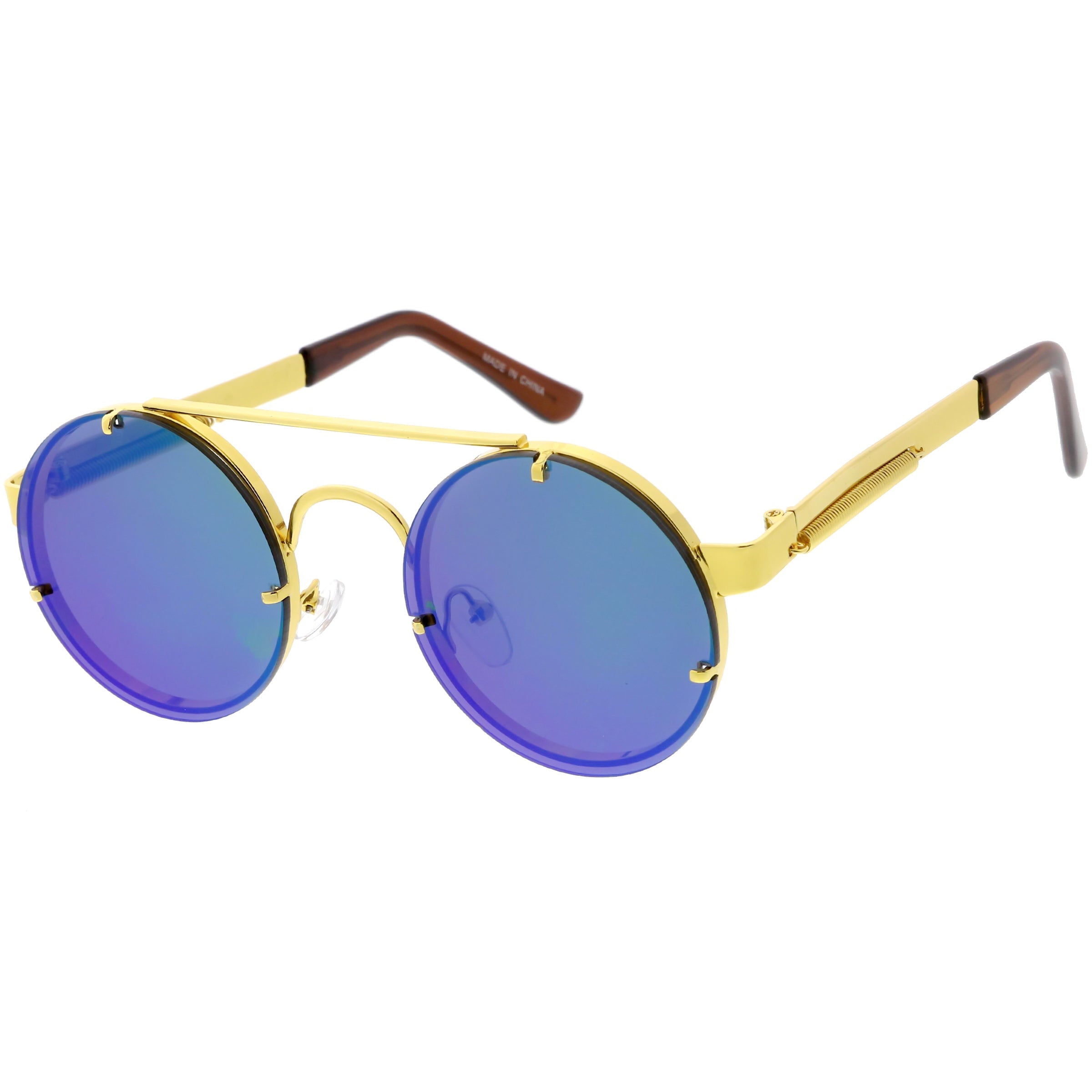 Metal sunglasses for men with a clean design and comfortable fit.