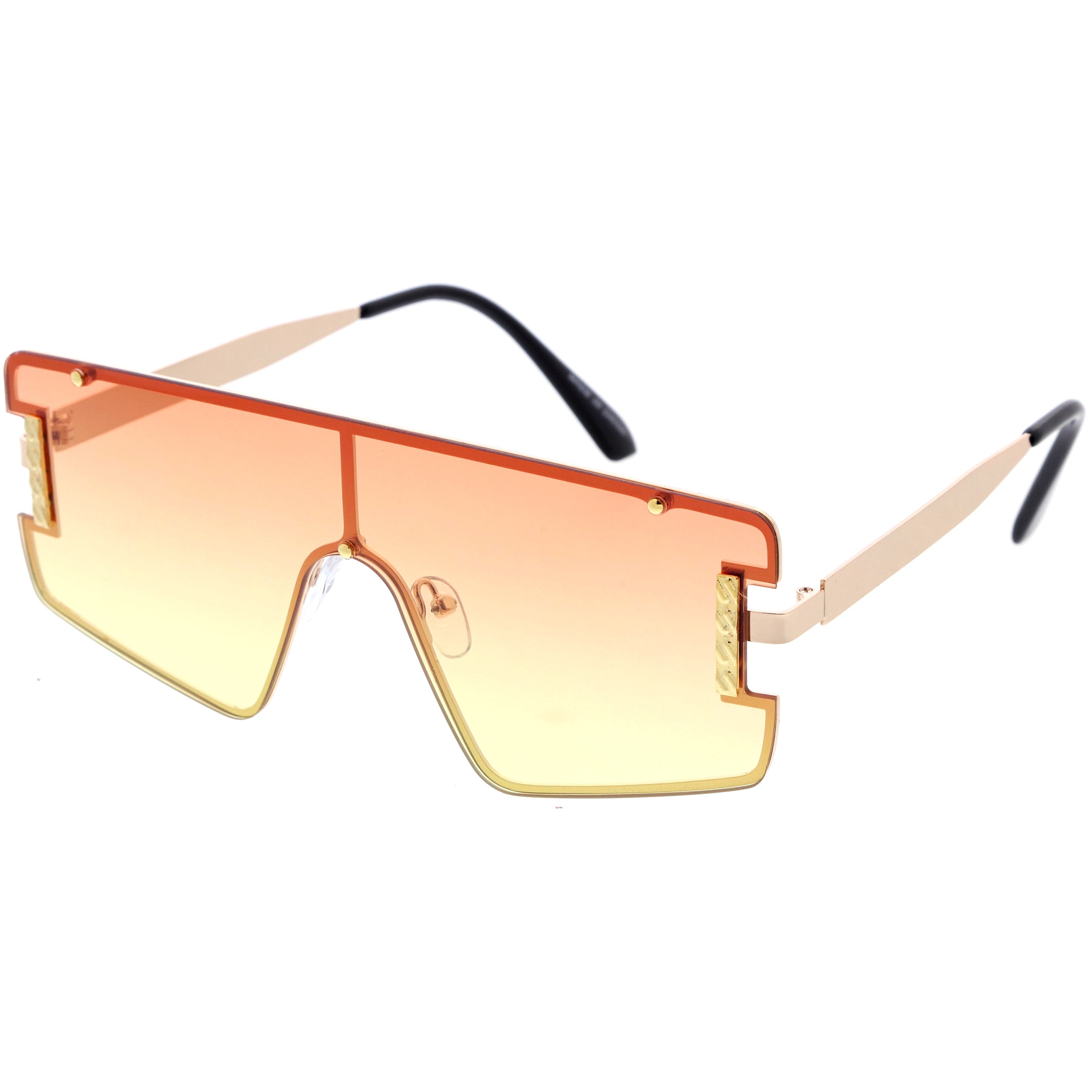 Stylish sunglasses with a sleek frame and tinted lenses, providing UV protection and a fashionable look for any occasion.