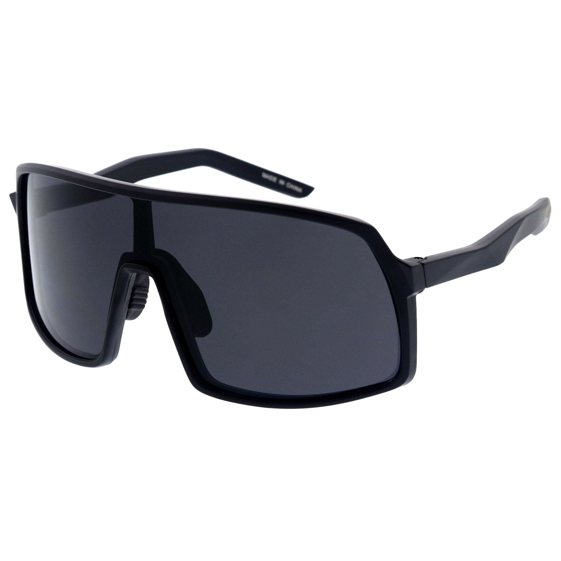 Plastic sunglasses for men with a clean design and comfortable fit.