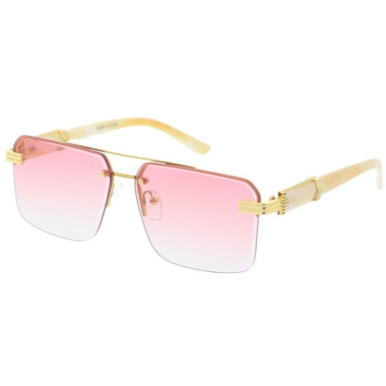 Metal sunglasses for men with a clean design and comfortable fit.