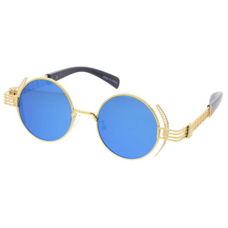 Metal sunglasses for men with a clean design and comfortable fit.