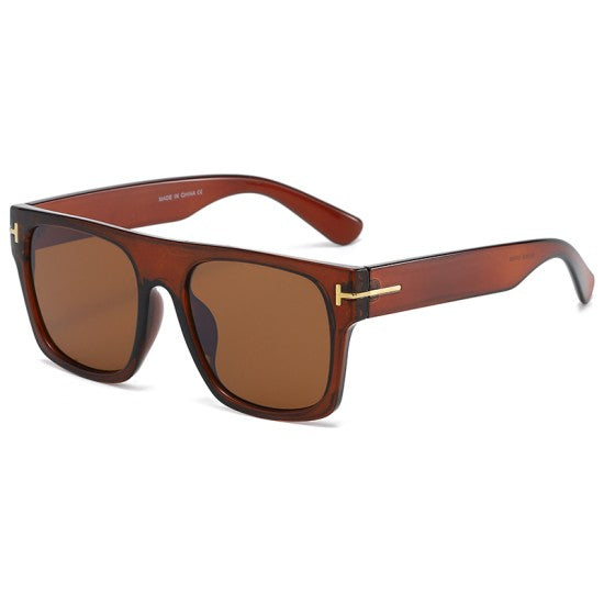 Stylish sunglasses with gold accents