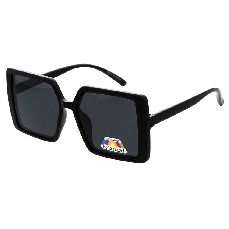 Polarized sunglasses with a sleek frame and advanced lenses, reducing glare and providing superior UV protection for clear vision and comfort.