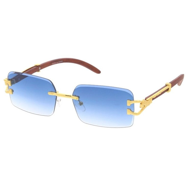 Metal sunglasses for men with a clean design and comfortable fit.