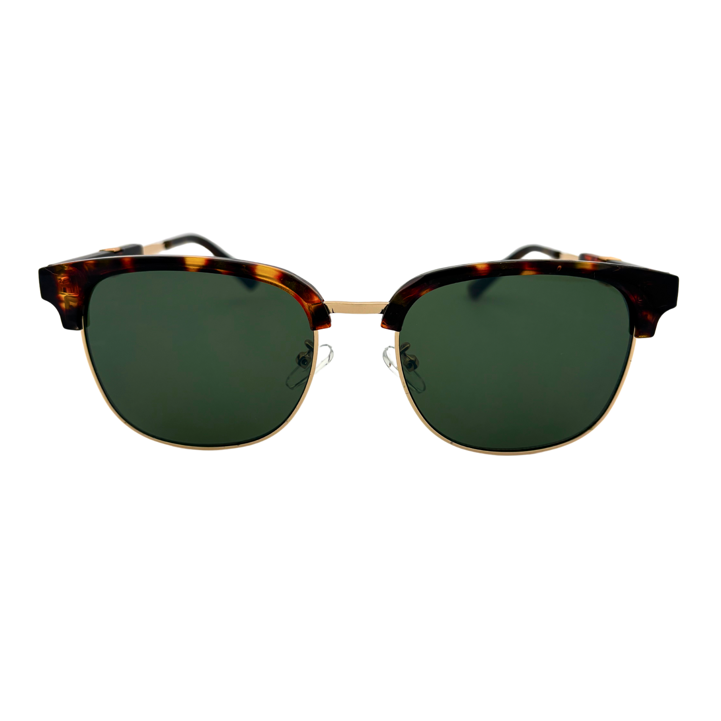 Stylish sunglasses with a sleek frame and tinted lenses, providing UV protection and a fashionable look for any occasion.