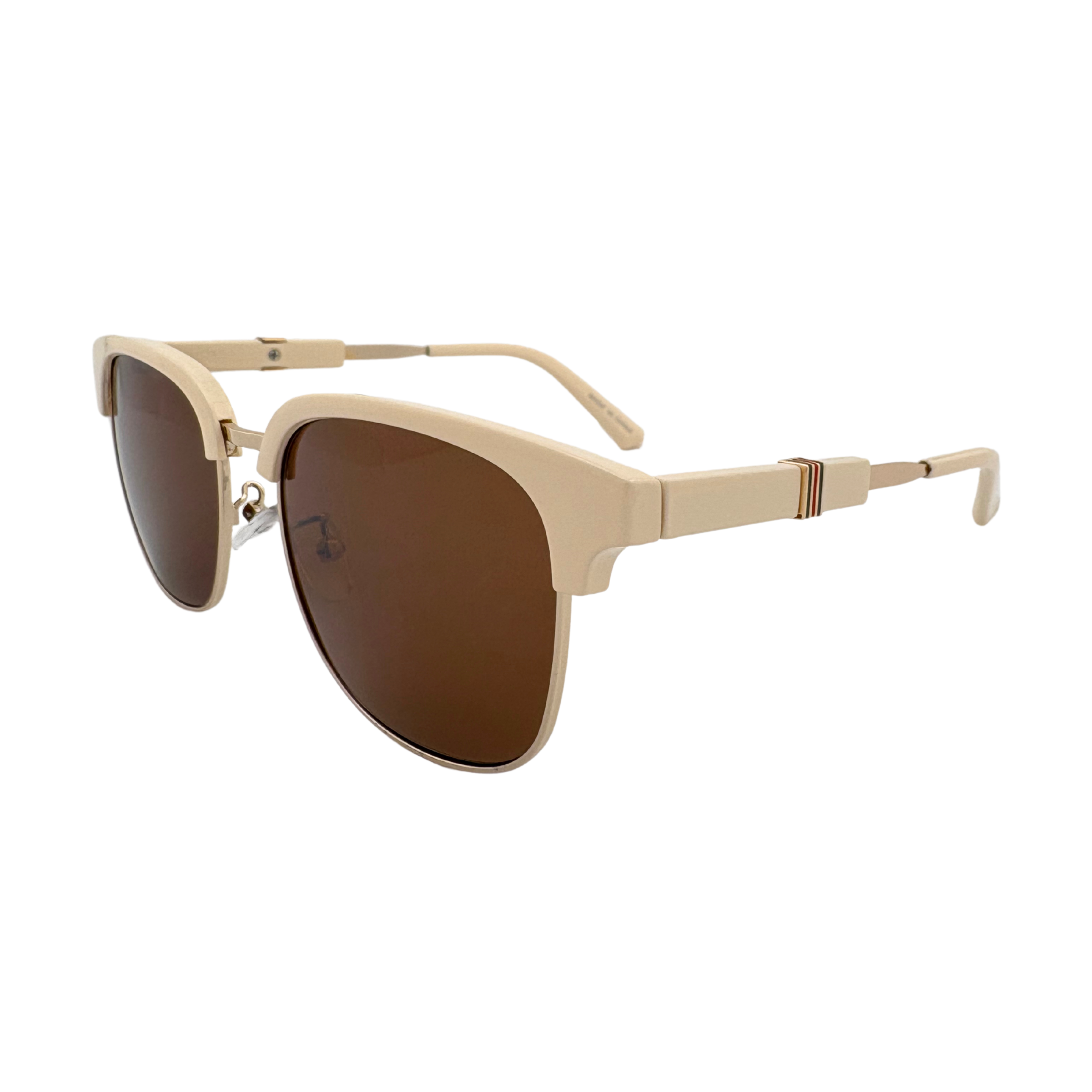 Stylish sunglasses with a sleek frame and tinted lenses, providing UV protection and a fashionable look for any occasion.
