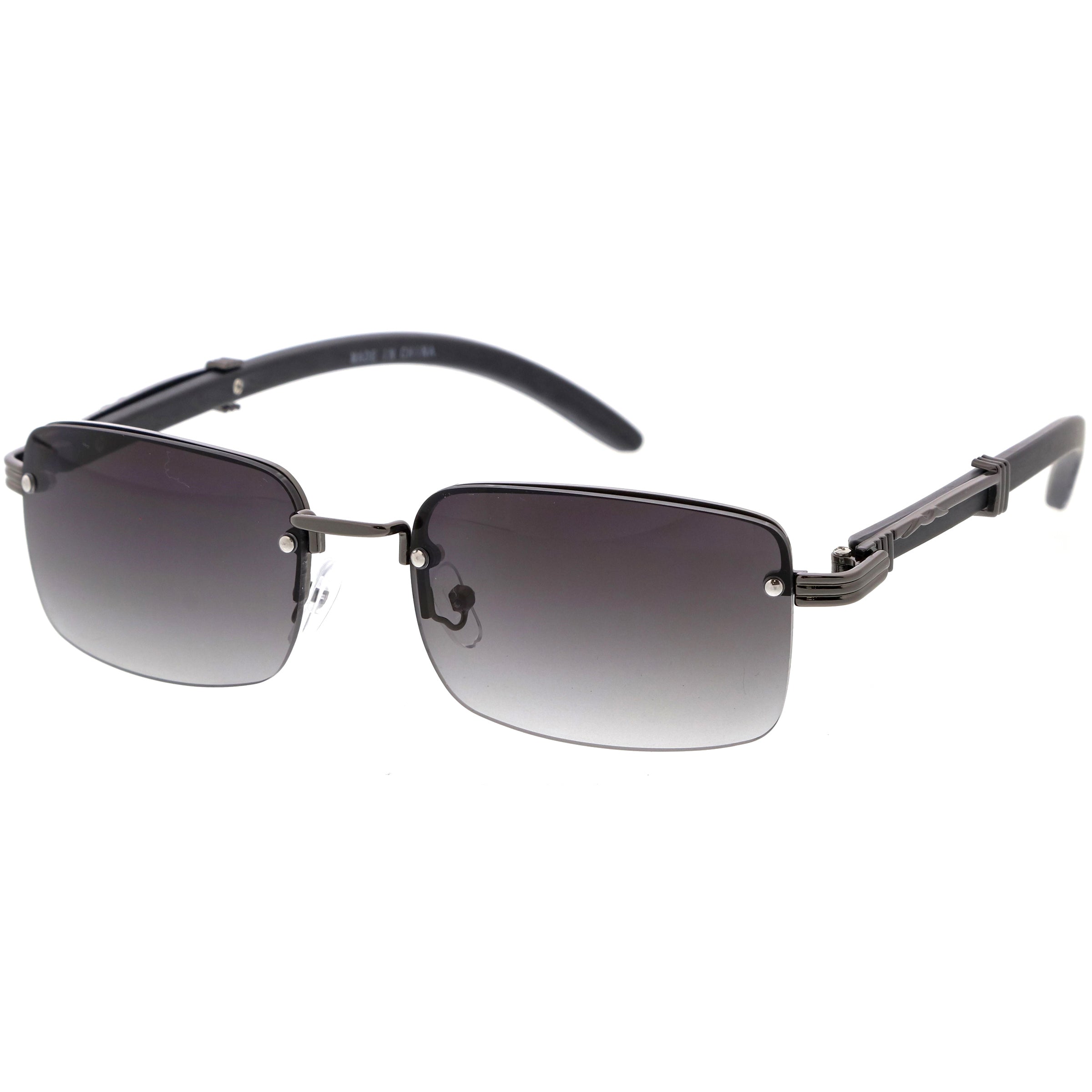 Metal sunglasses for men with a clean design and comfortable fit.