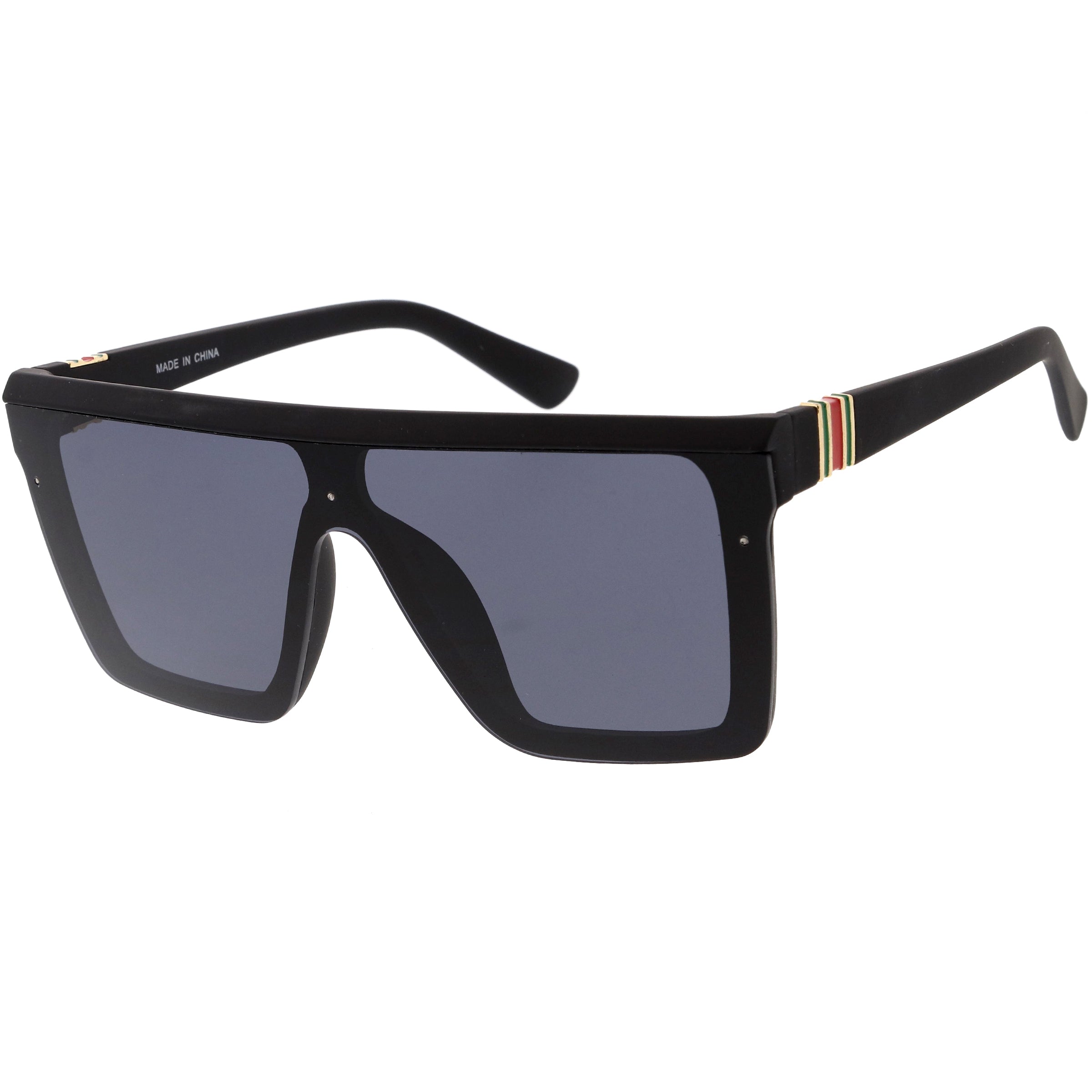 Plastic sunglasses for men with a clean design and comfortable fit.
