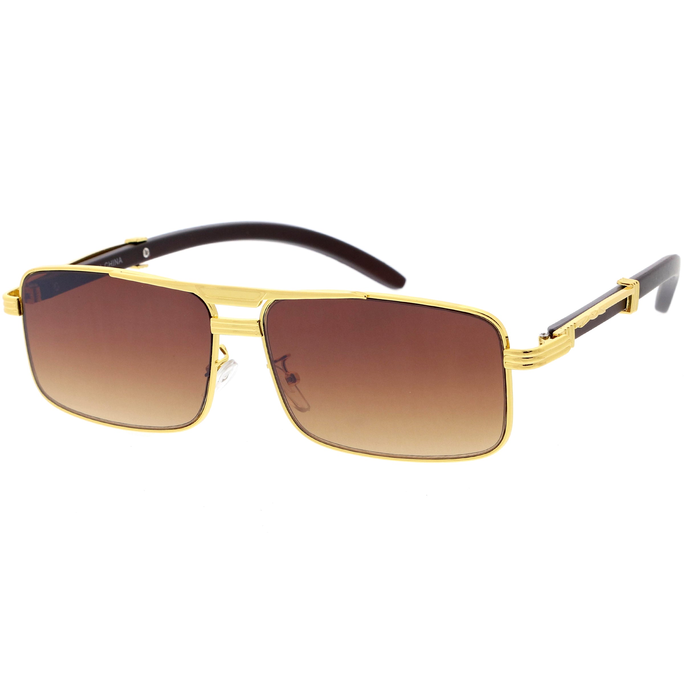 Metal sunglasses for men with a clean design and comfortable fit.