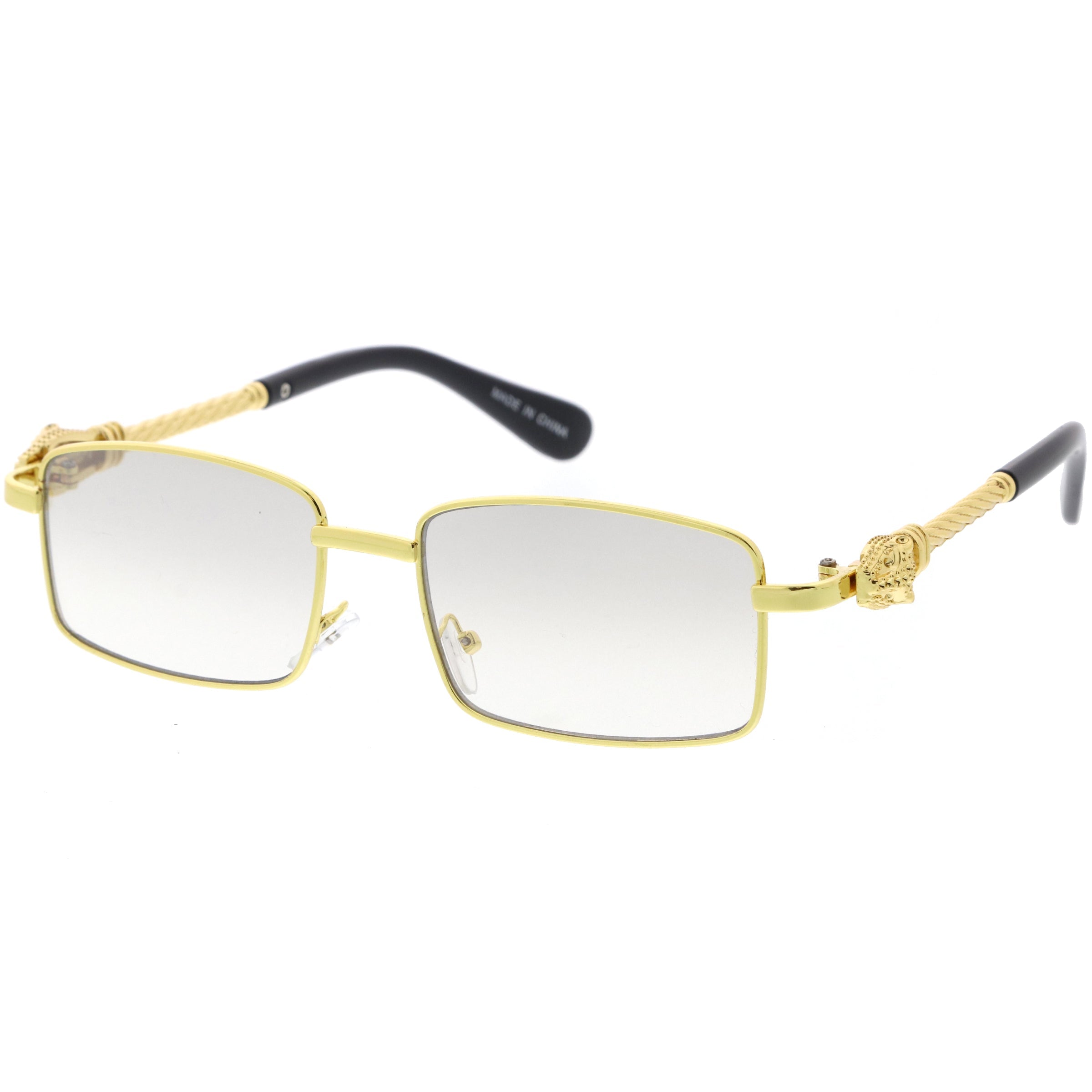 Metal sunglasses for men with a clean design and comfortable fit.