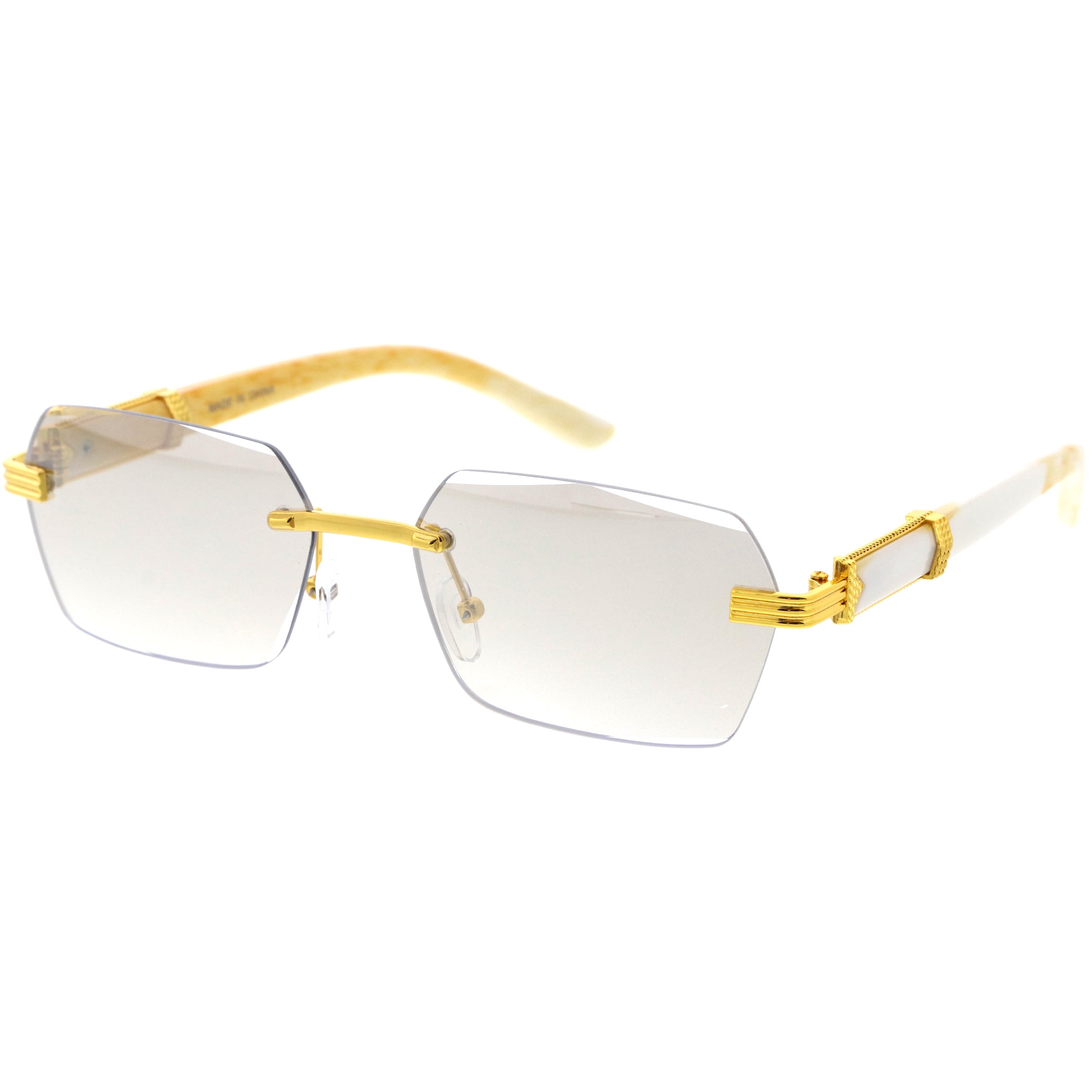 Metal sunglasses for men with a clean design and comfortable fit.