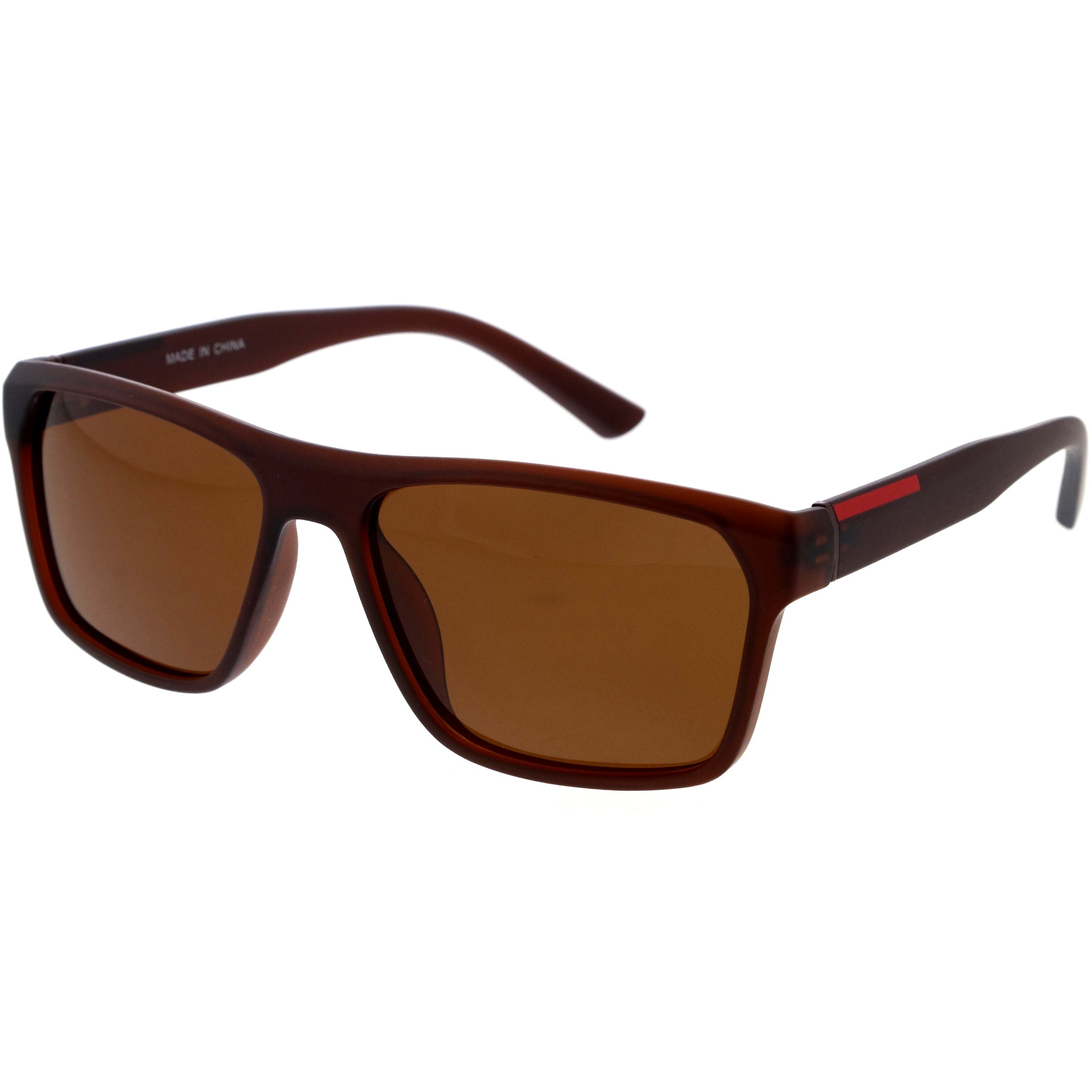 Polarized sunglasses with a sleek frame and advanced lenses, reducing glare and providing superior UV protection for clear vision and comfort.