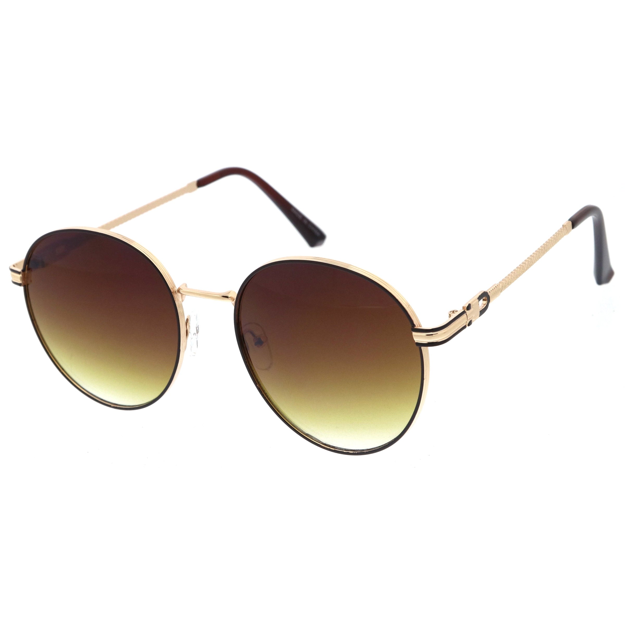 Metal sunglasses for women with a clean design and comfortable fit.
