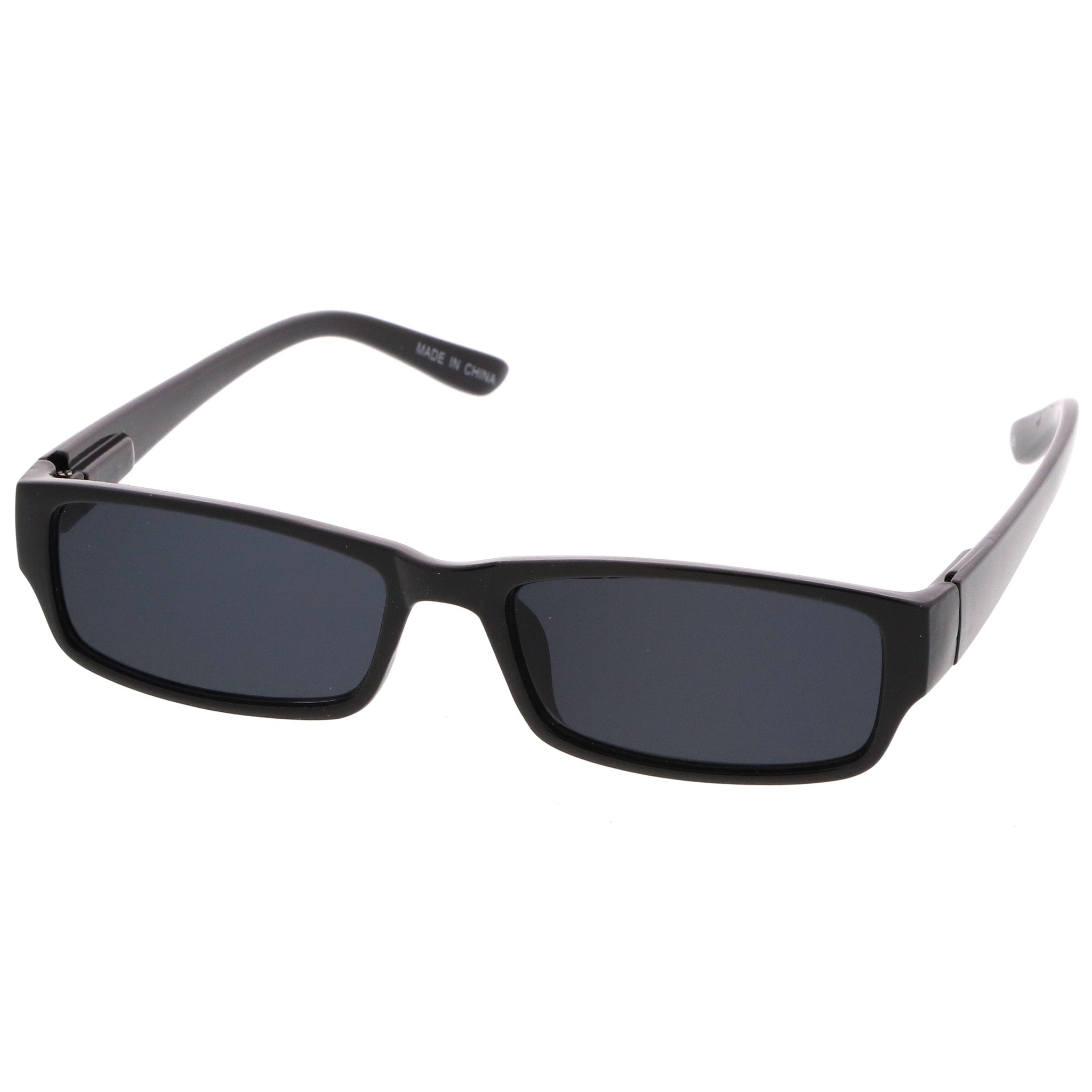 Plastic sunglasses for men with a clean design and comfortable fit.