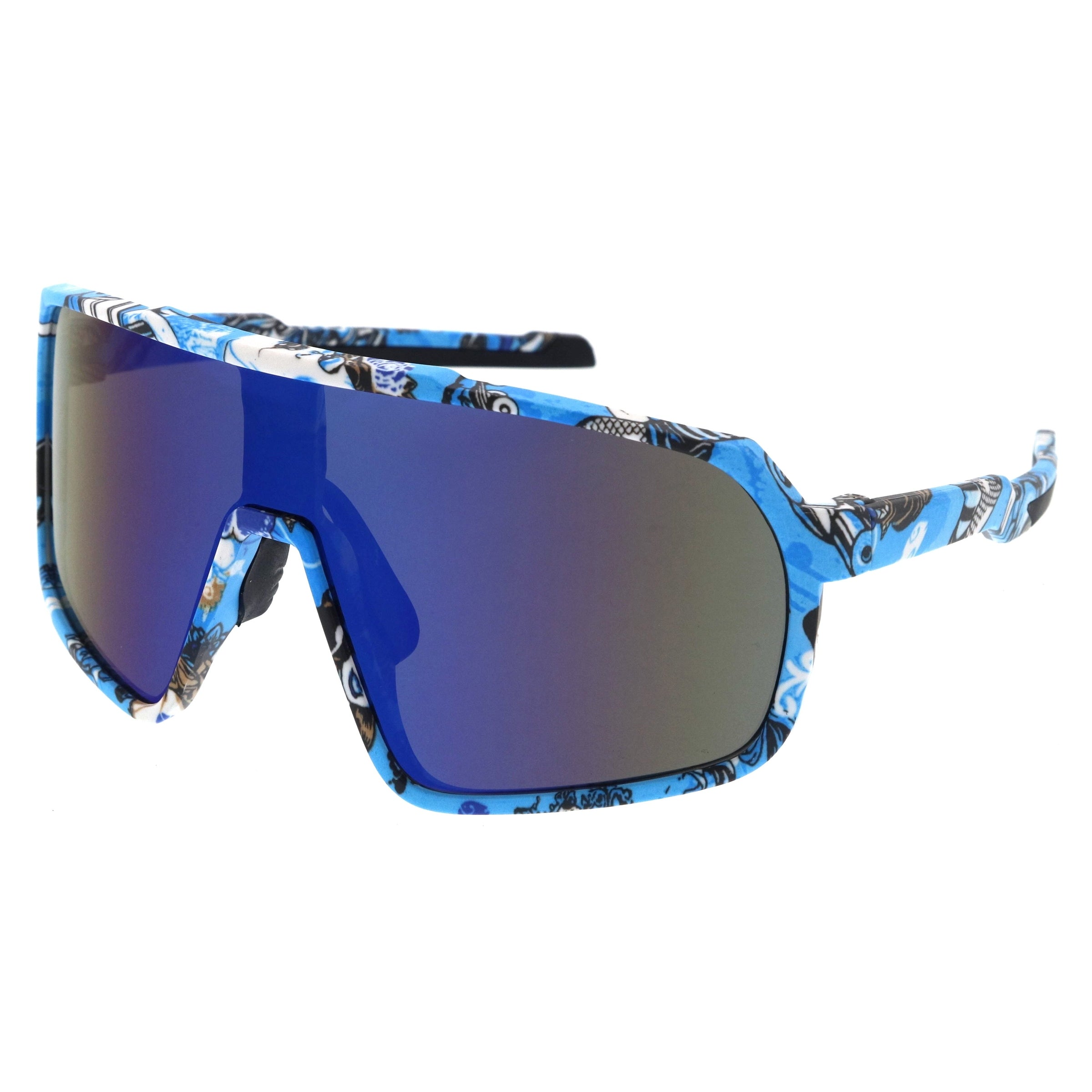 Plastic sunglasses for men with a clean design and comfortable fit.