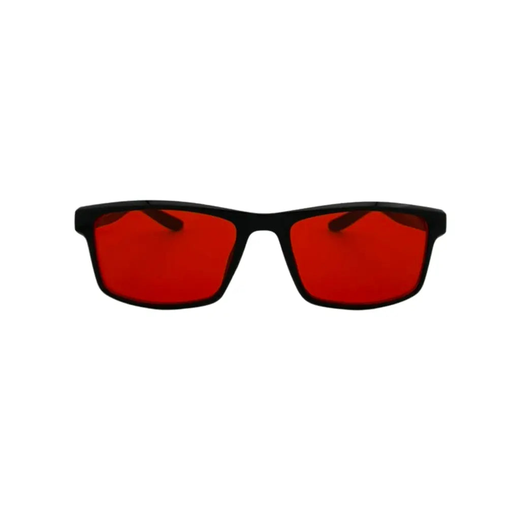Gafas de sol de montura negra con lentes rojo intenso, juego de 12, producto ch231