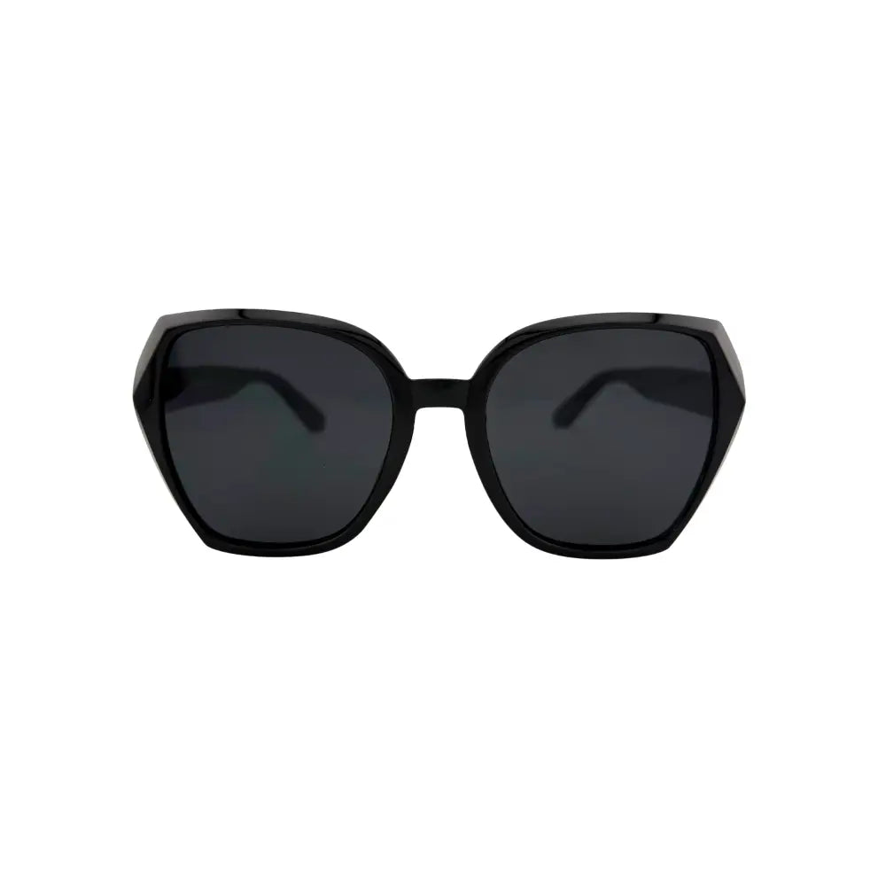 Black sunglasses on a white background