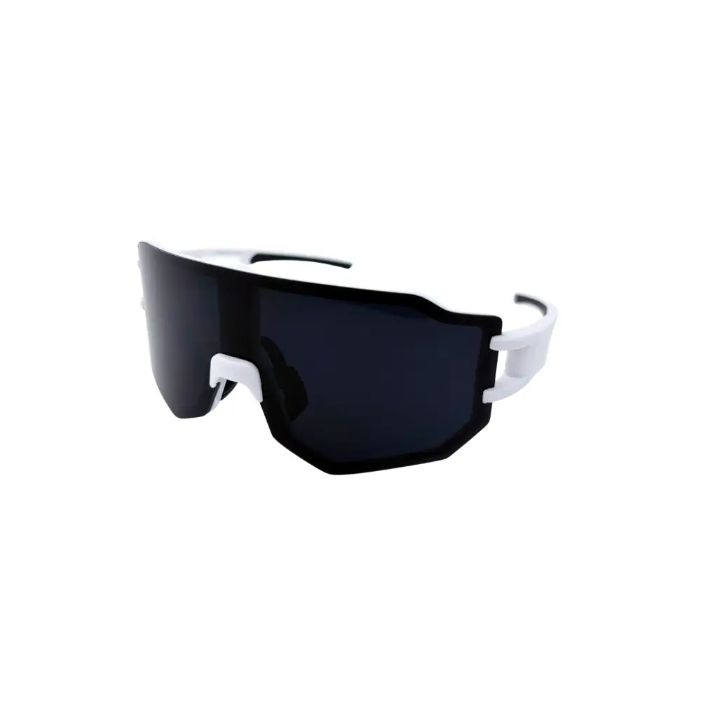 Sports sunglasses with white frames