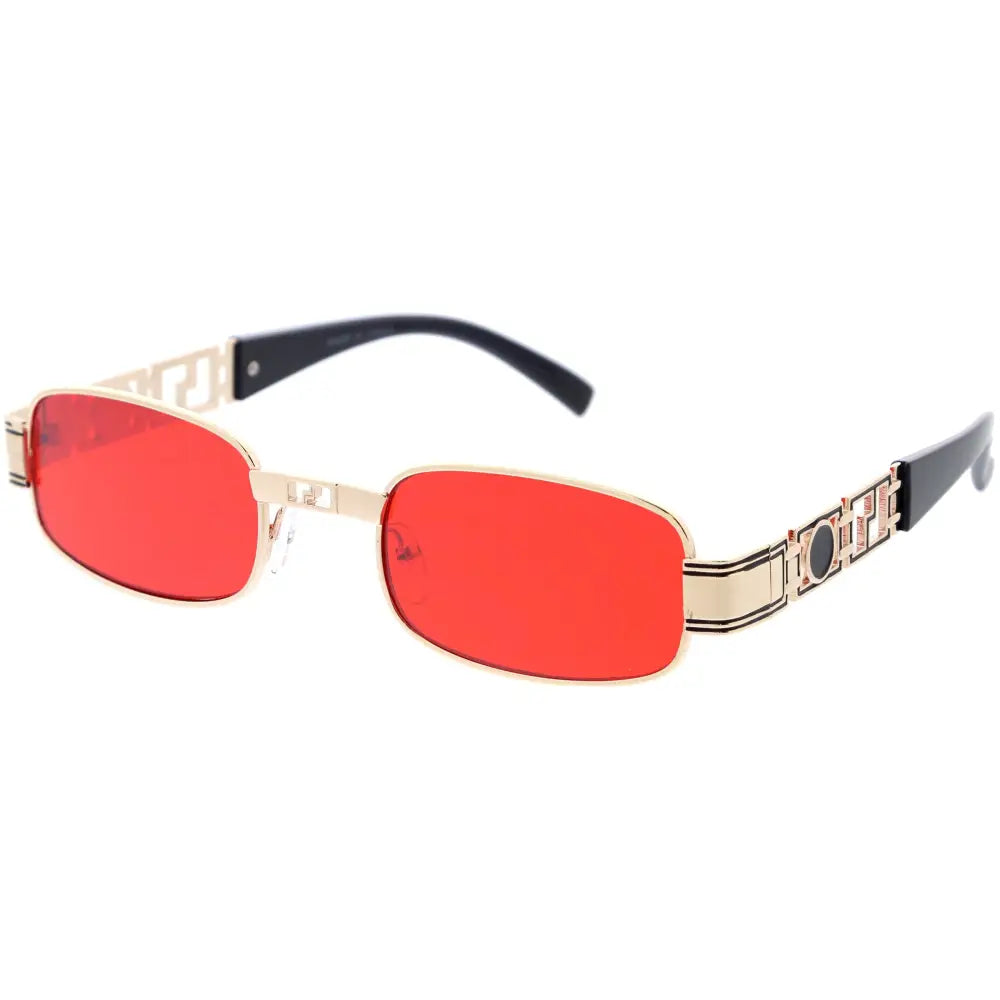Gafas de sol de metal para hombre con diseño limpio y ajuste cómodo.