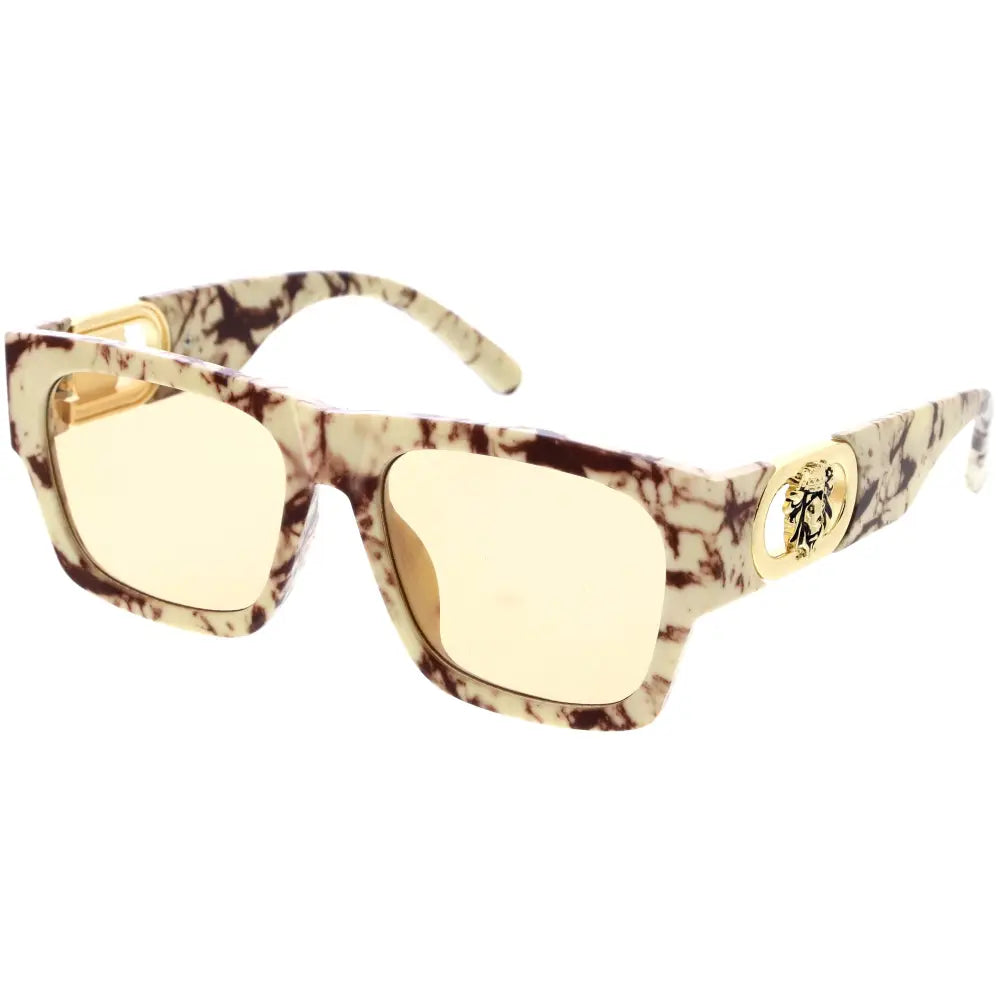 Stylish sunglasses with a sleek frame and tinted lenses, offering UV protection and a fashionable look.