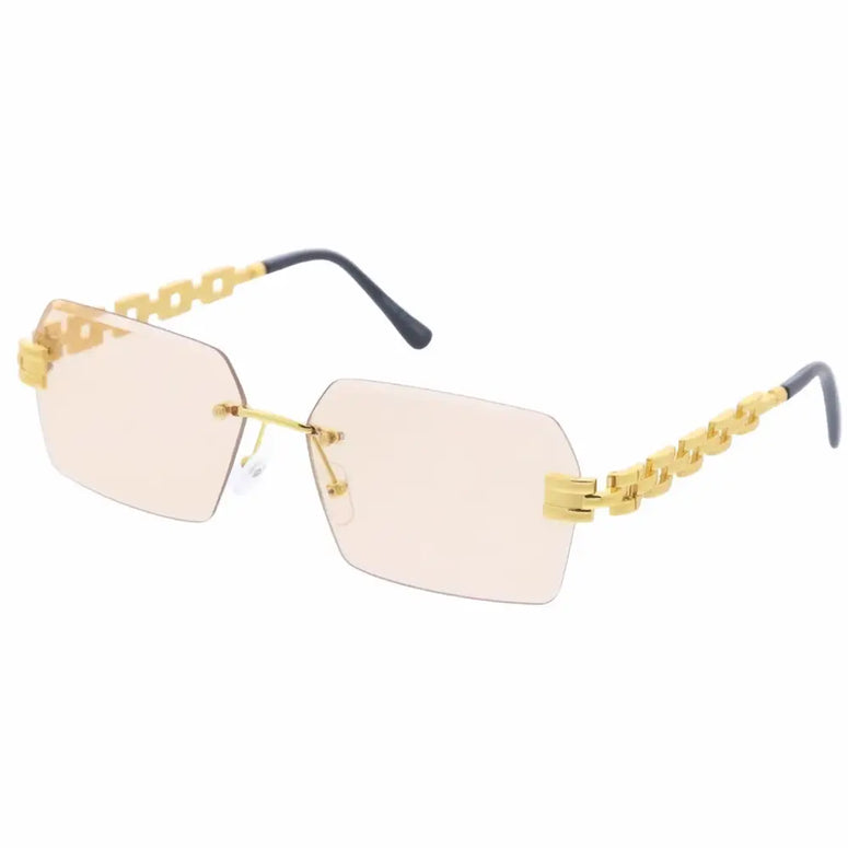 Metal sunglasses for men with a clean design and comfortable fit.