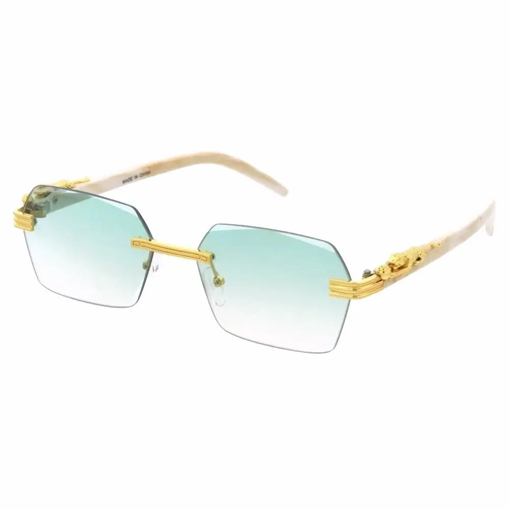 Gafas de sol de metal para hombre con diseño limpio y ajuste cómodo.