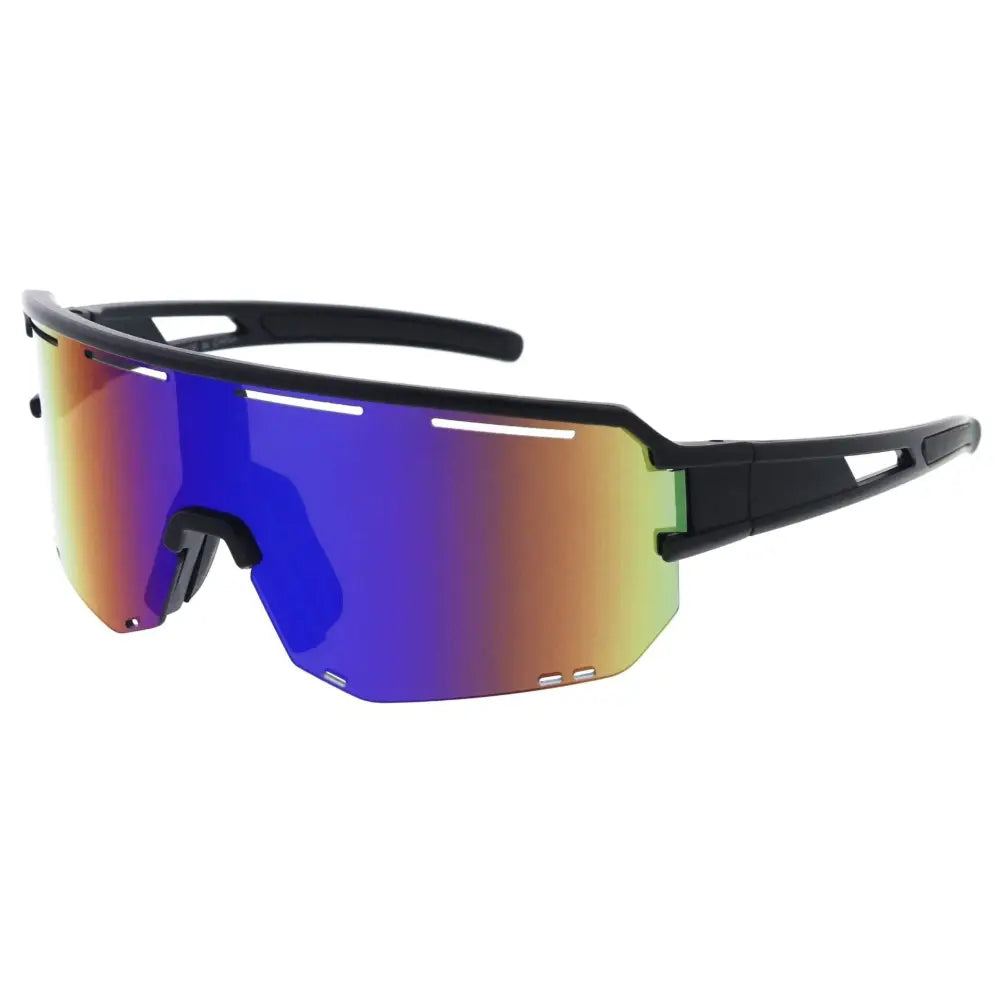 Gafas de sol de plástico para hombre con diseño limpio y ajuste cómodo.