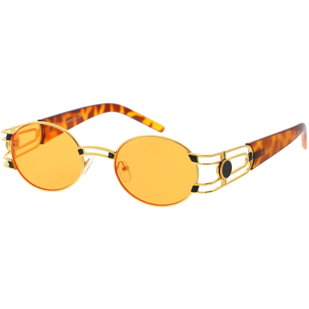 Metal sunglasses for men with a clean design and comfortable fit.