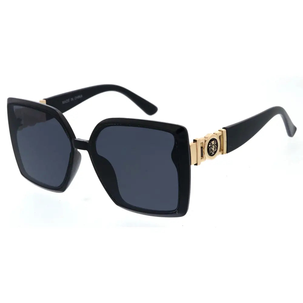 Stylish sunglasses with a sleek frame and tinted lenses, offering UV protection and a fashionable look.