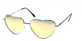 JP7121A - Metal Mirrored Heart Sunglasses