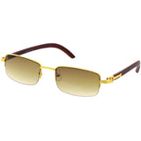 W3135 - Metal Half Rim Wholesale Sunglasses